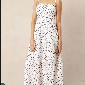 Santa Margherita Ligure silk polka dot maxi dress